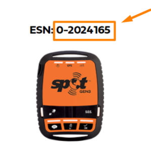 spot device with esn highlighted